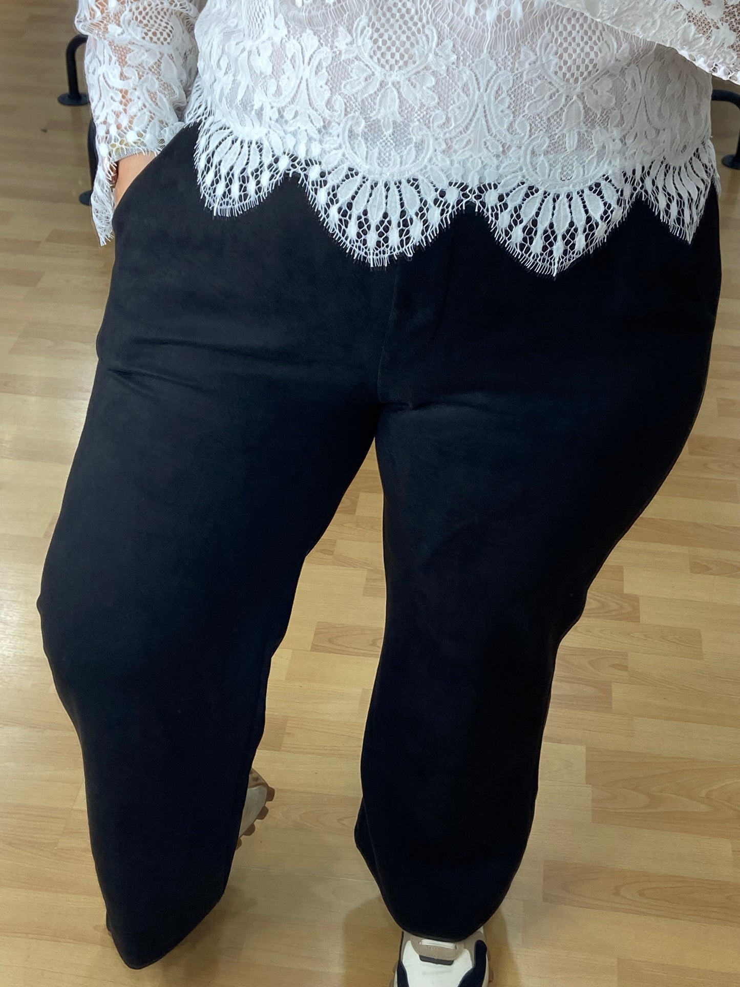 Pantalon noir SUEDINE