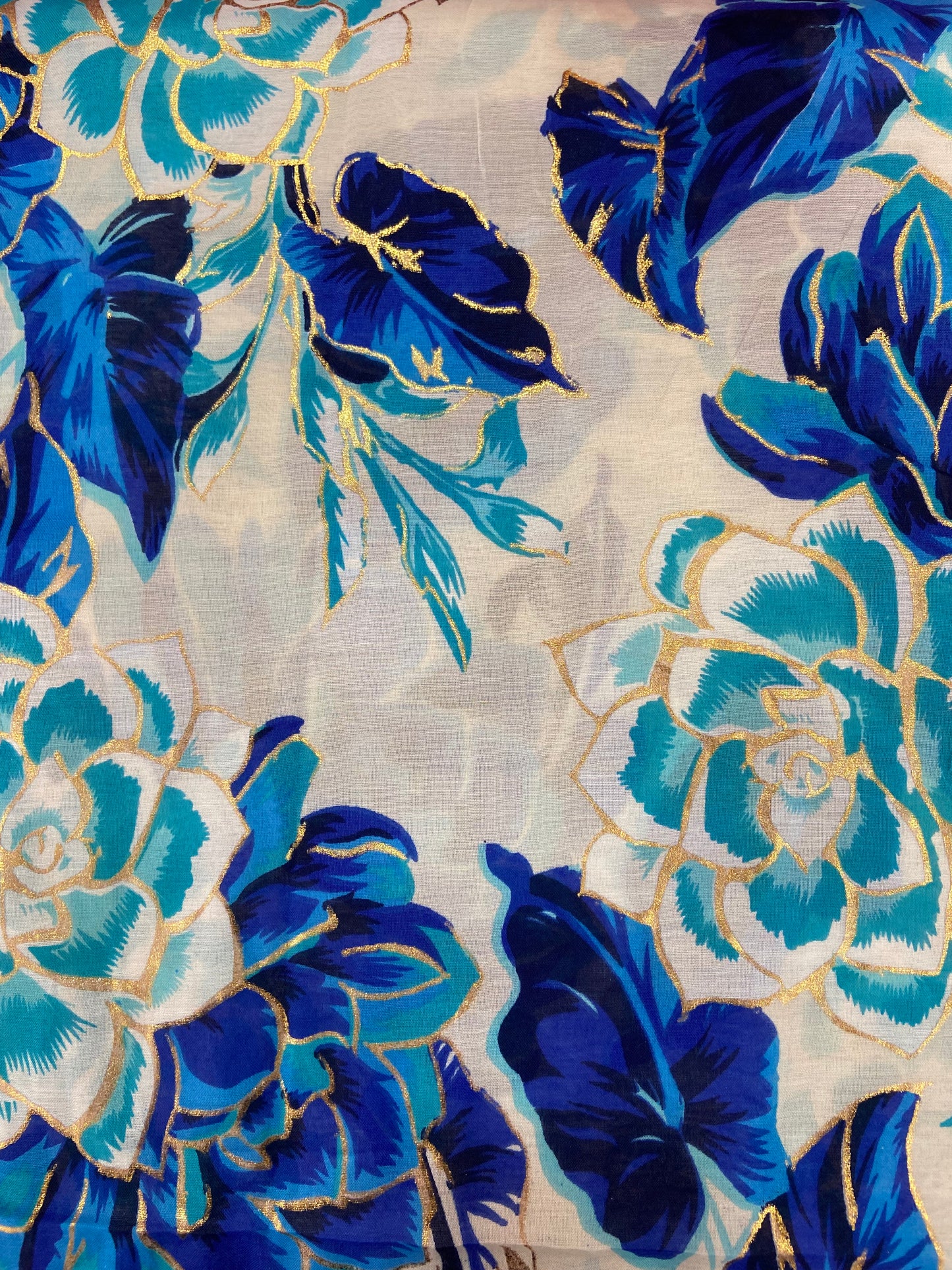 Foulard bleu FLO