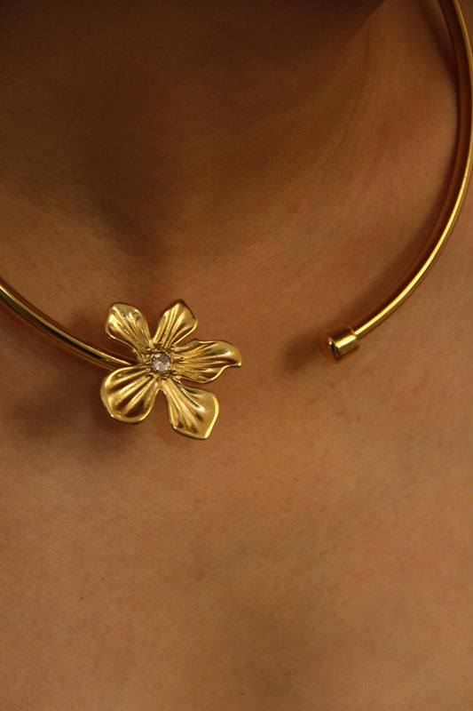 Collier ras de cou FLEUR