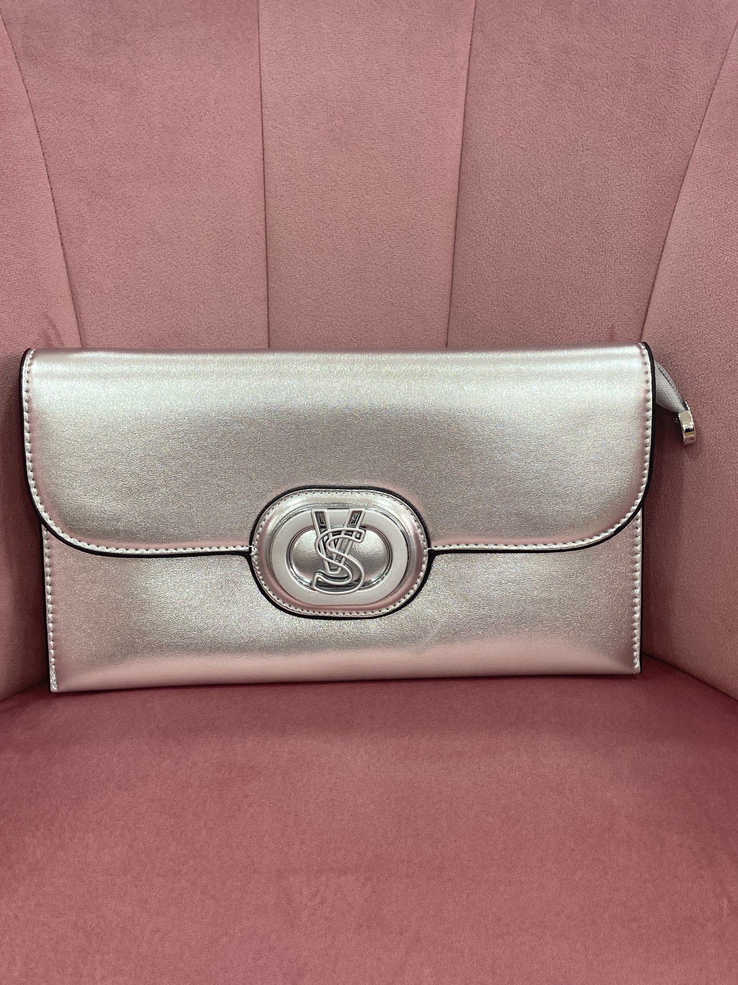 Pochette argent WEDDING