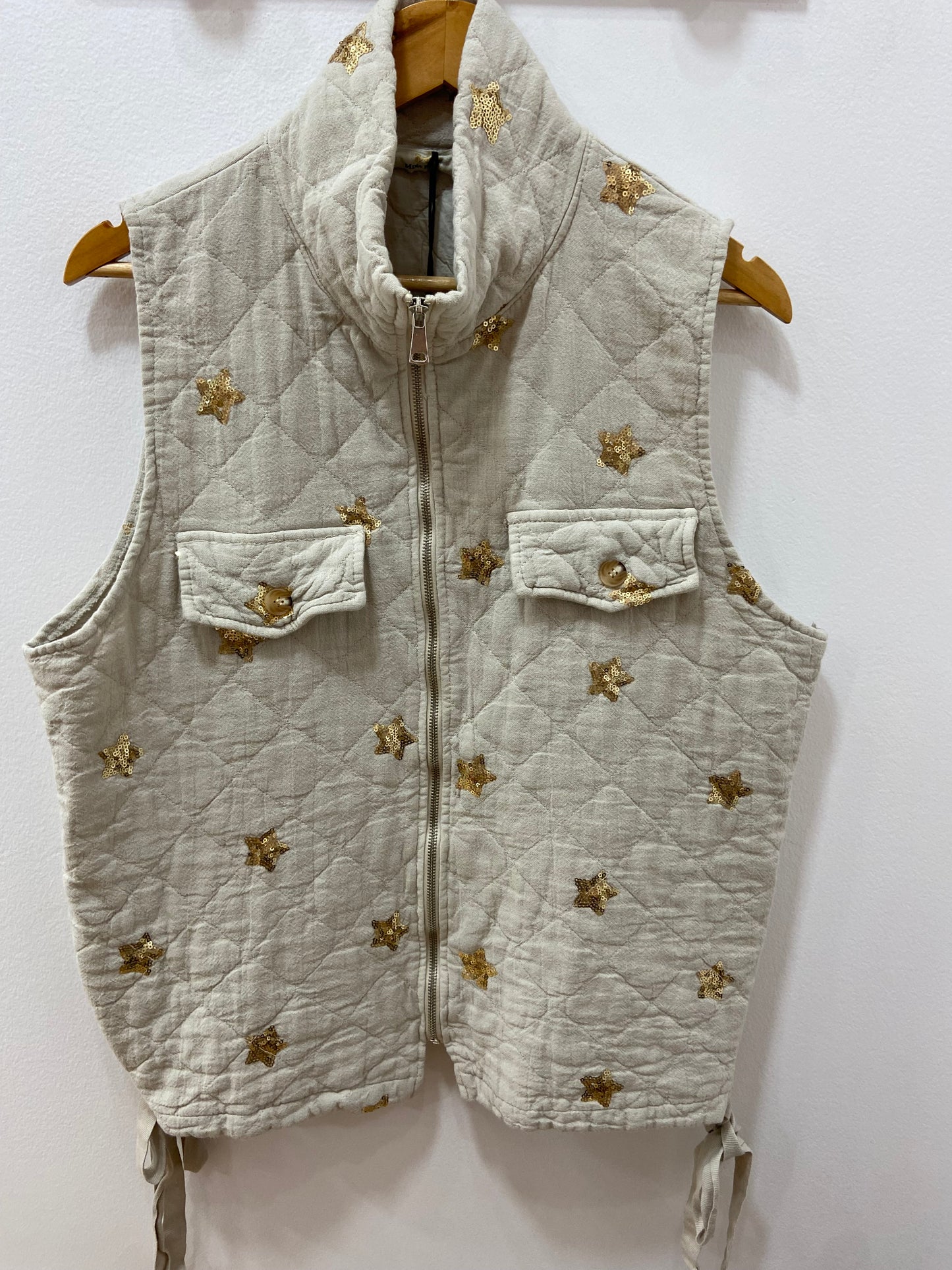 Gilet beige SEQUIN