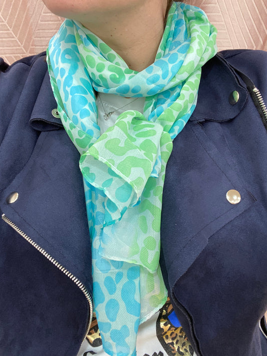 Foulard vert ANIMAL