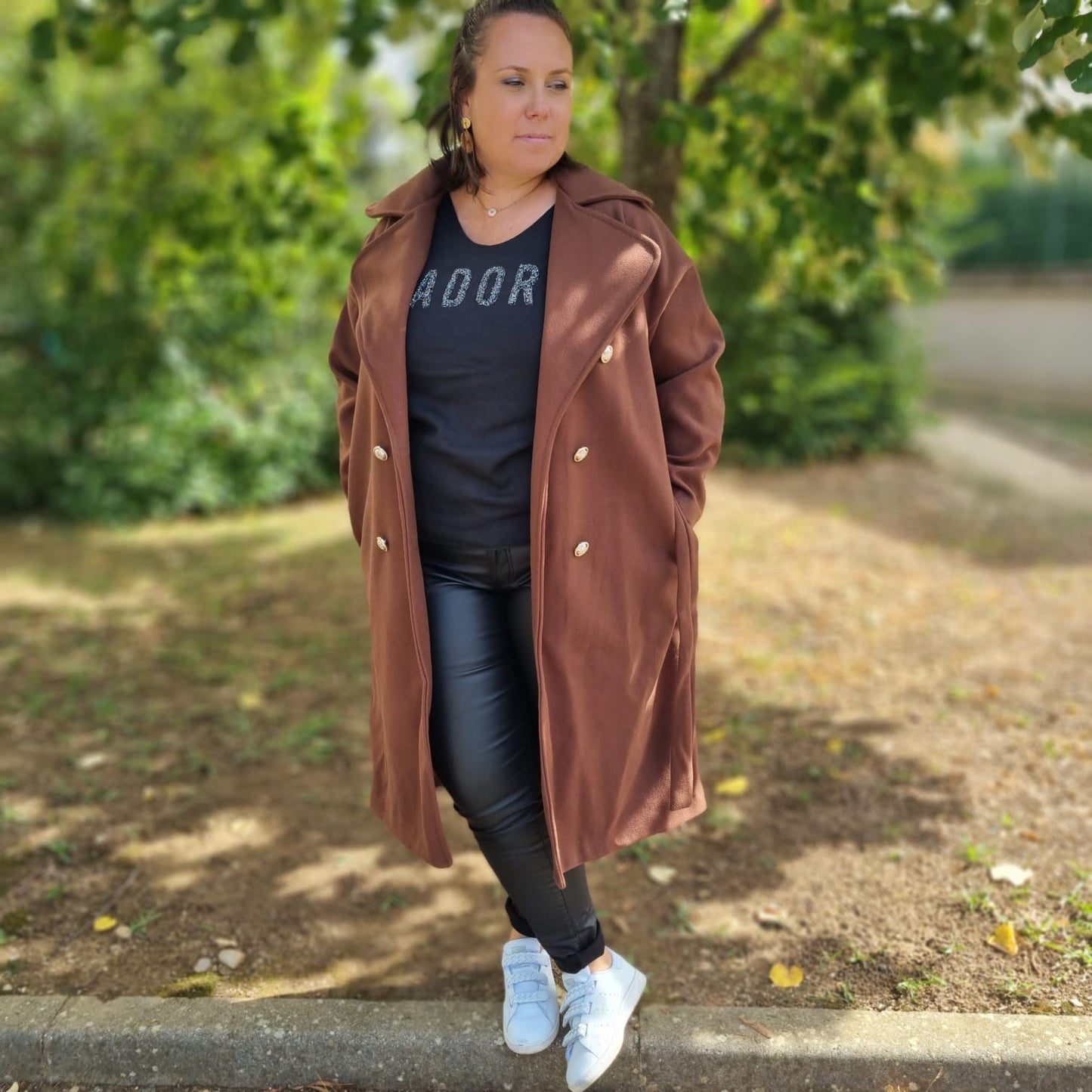 Manteau marron JULYO