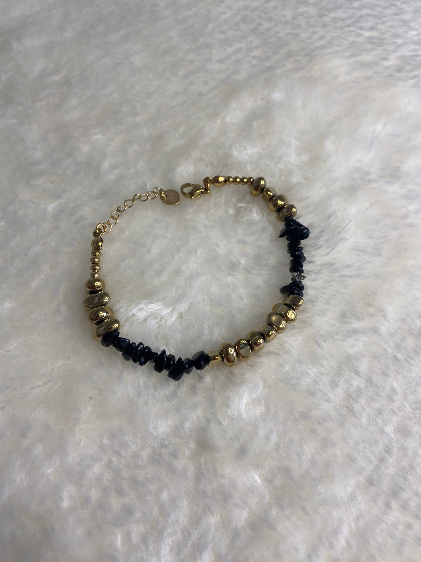 Bracelet noir PERLE